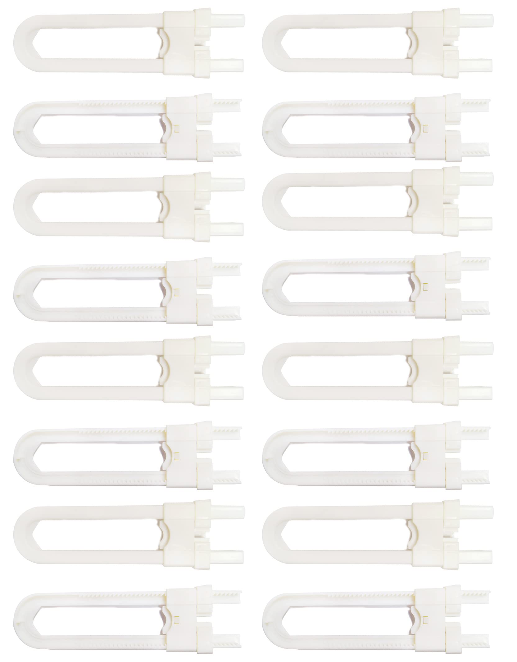 WANGCL Products Child Safety Sliding Cupboard and Cabinet Locks, Baby Proof Knobs, Handles, Doors - U Shape Sliding Safety Latch Lock (8 Pack)