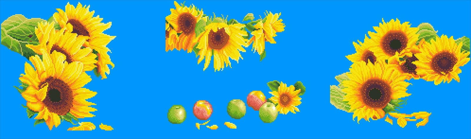 DIAMOND DOTZ Painting Kit: Advanced, DD4 Sunflower Days assorted 142x42cm