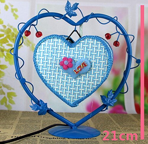DMMSS Taixin Iron Table Lamp Creative Home Bedroom Bedside Decoration Light Valentine Day Birthday Gift Craft Night Light , 1