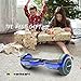 Hoverboard Two-Wheel Self Balancing Electric Scooter UL 2272 Certified, Metallic Chrome with Bluetooth Speaker and LED Light (Chrome Blue)