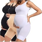 KUNINDOME Seamless Maternity Shapewear, Prevent Thigh Chaffing, Pregnancy Belly Support, S-5XL