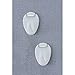 Officemate Plastic Cubicle Hooks, White, Set of 5 (30180)