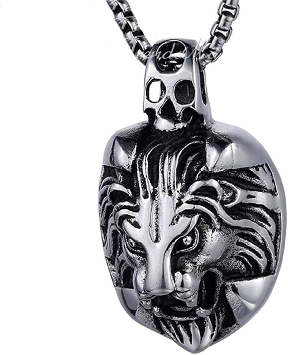 Collana Uomo Con Ciondolo Sirena In Acciaio Titanio - Gioiello Elegante E Moderno