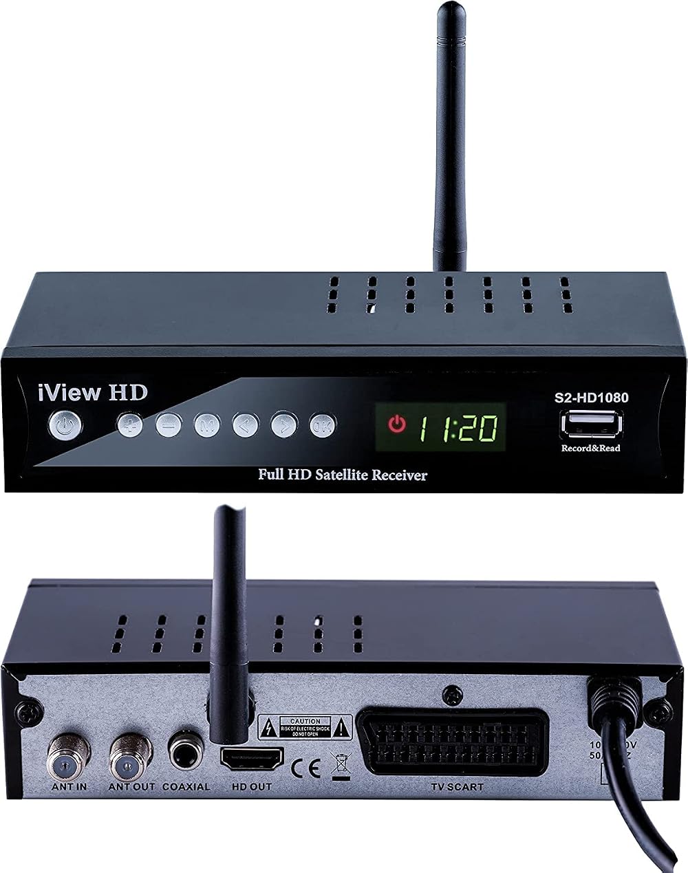 FULL HD Satellite Receiver Wi-Fi USB Recorder YouTube IPTV Apps Freesat Sky