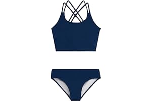 Kanu Surf Girls Waverly UPF 50 Beach Sport Criss-Cross Tankini