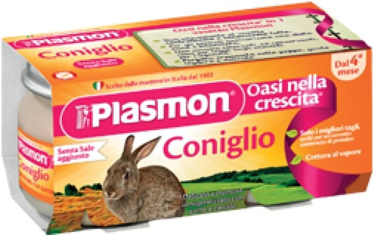 Plasmon Baby Food Rabbit 4 x 80gr