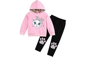 Axumity Toddler Baby Girls Clothes Long-sleeve Tie Dye Hoodie Sweatshirt Joggers Pants Hooded Outfits Set