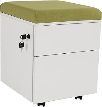 Amazon Com Rolling Mobile Pedestal Storage Cabinet With Lock And