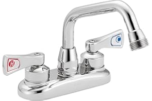 Moen 8277 Commercial Two-Handle Utility Faucet (Chrome), 0.5