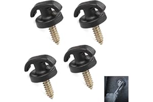 Zosgrew 4 PCS Car Cargo Net Hooks, Rust-Proof Luggage Net Hooks, Multi-Functional Tie Down Hanging Fastener, Universal for Mo