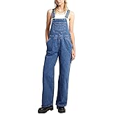 Tongmingyun Women's Casual Denim Overalls Vintage Stretch Adjustable Straps Bib Jeans Pants Jumpsuits