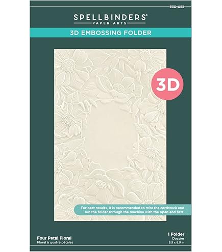 Amazon.com: Sizzix 3-D Texture Fades Embossing Folder, Multicolor
