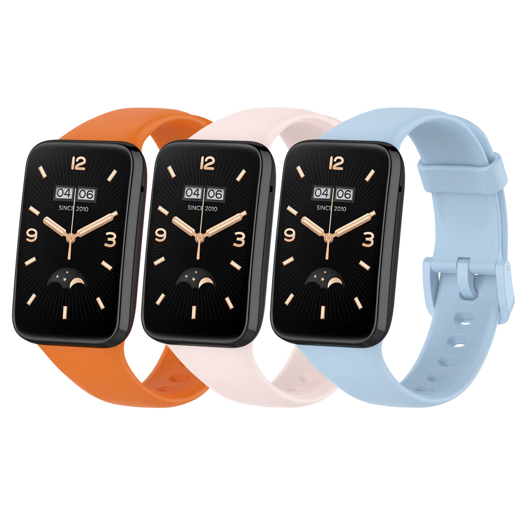 SenMore 3 Replacement Strap for Xiaomi Band 7 Pro Smart Watch, Soft Silicone Straps, Sports Watchband for Miband 7Pro, Quick Release, Comfortable and Waterproof Watch Replacement Bands