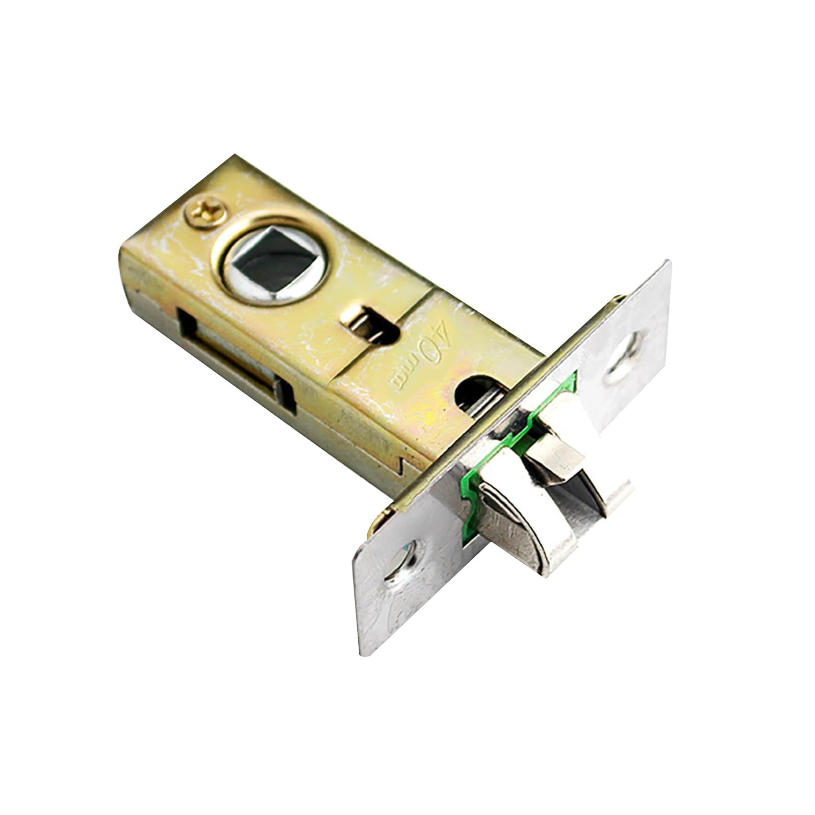 TOP-VIGOR 1Pcs 40mm Tubular Mortice Latch, Forked Tongue Lock Mute Door Latch Sprung for Internal Doors, Lever Door Handles