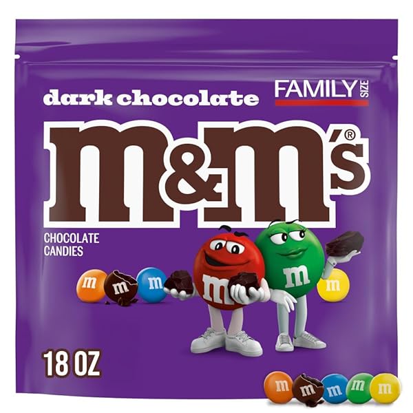 M&M’S DARK CHOCOLATE GRADUATION PARTY CANDY, FAMILY SIZE,...