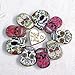 WYSE 50 PCS Skull Wooden Buttons 2 Hole Sewing Button for Card Making Scrapbooking Clothes Accessories (Skull)