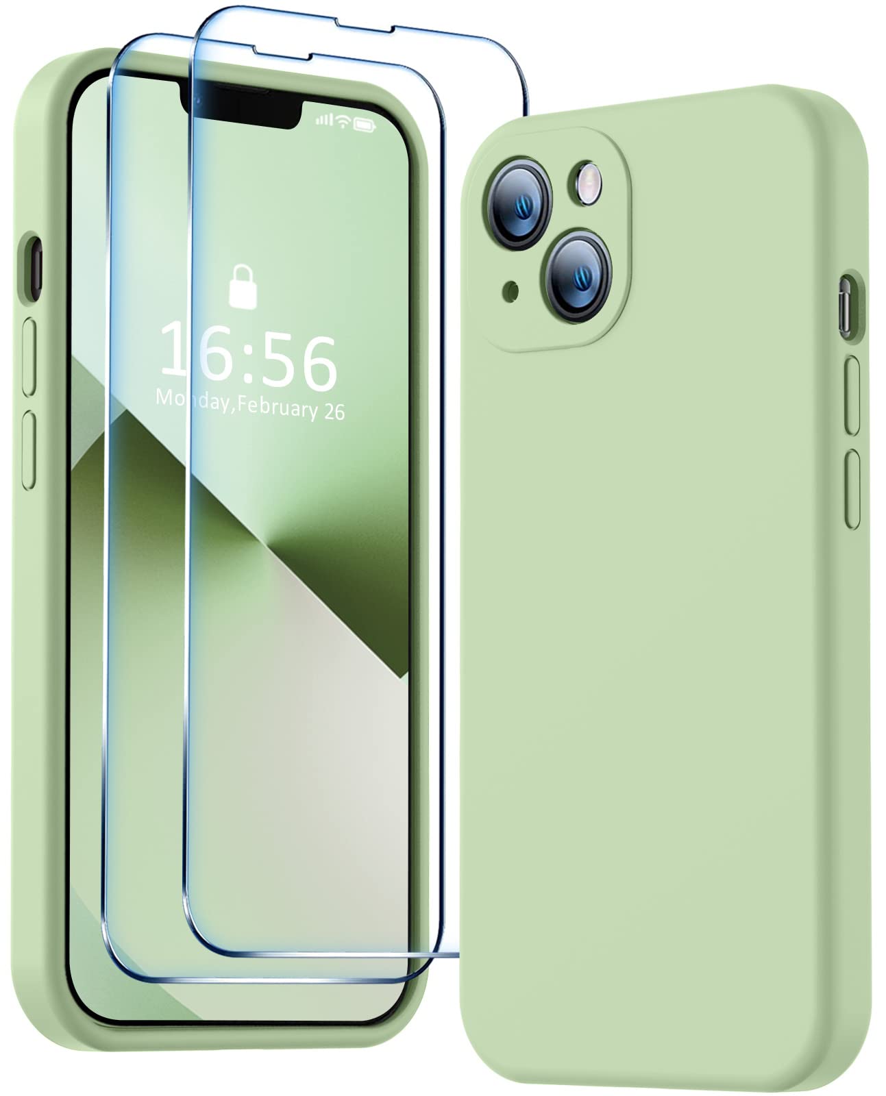 Photo 1 of BossKiss Compatible with iPhone 13 Case, Premium Liquid Silicone [Velvety Touch]