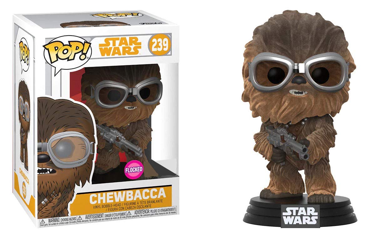 FUNKO - Star Wars-Chewbacca Flocked Exclusive Figurine, Multicoloured, 26976