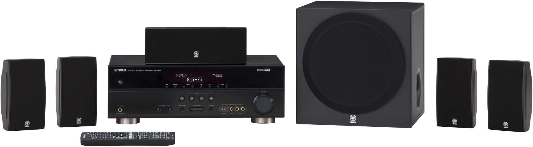 Yamaha YHT-493BL 5.1 Channel 500 Watt HTiB System (Each, Black) (Discontinued by Manufacturer)
