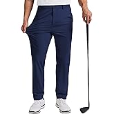 COOFANDY Mens Golf Pants 30"/32"/34" Stretch Work Dress Pants Lightweight Quick Dry Comfy Trousers with 4 Pockets
