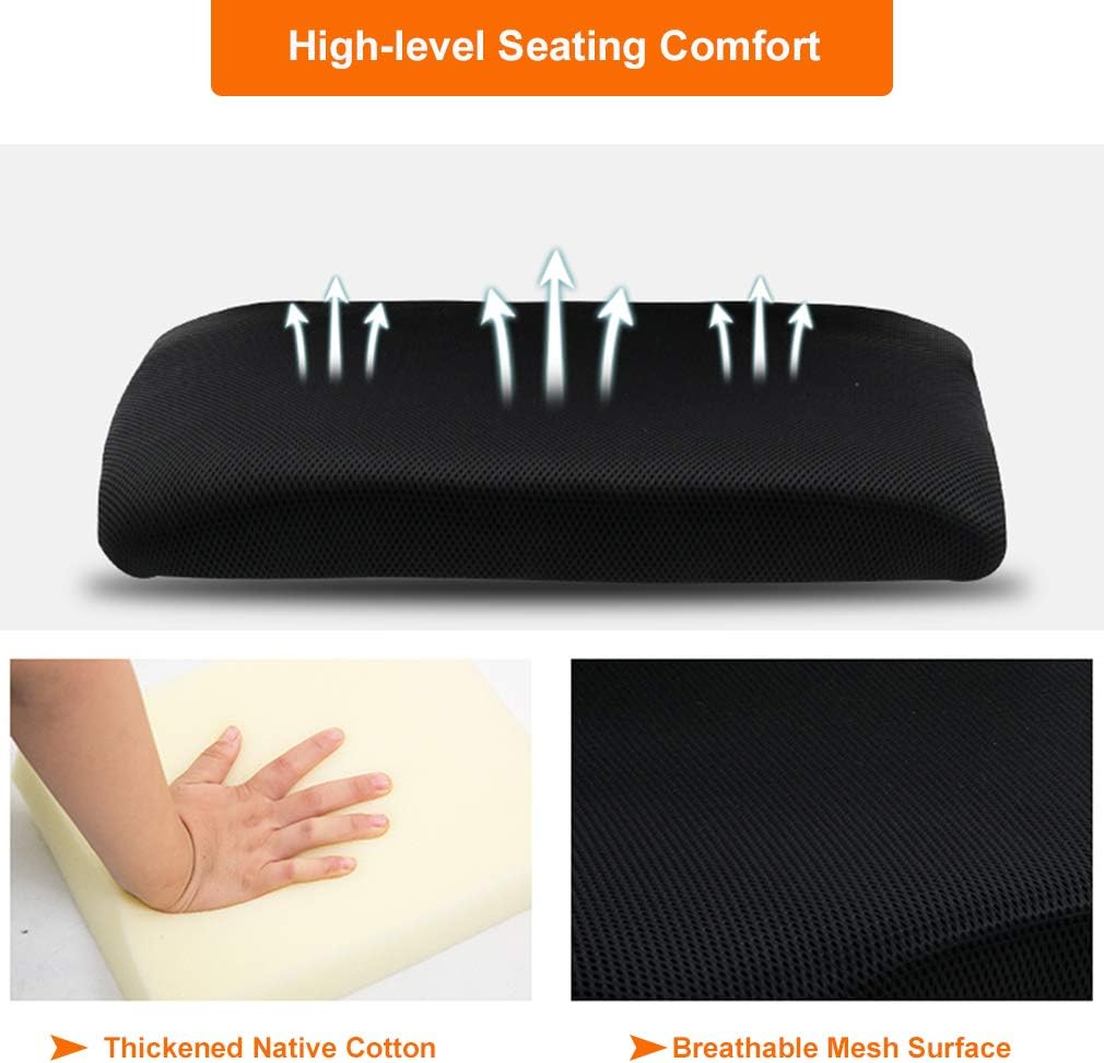Direct Ergonomic Office Chair Home Desk Task Computer Gaming with Back Lumbar Support Armrest Swivel Modern Adjustable Rolling Executive Mesh for Women Men, Black: Furniture & Decor