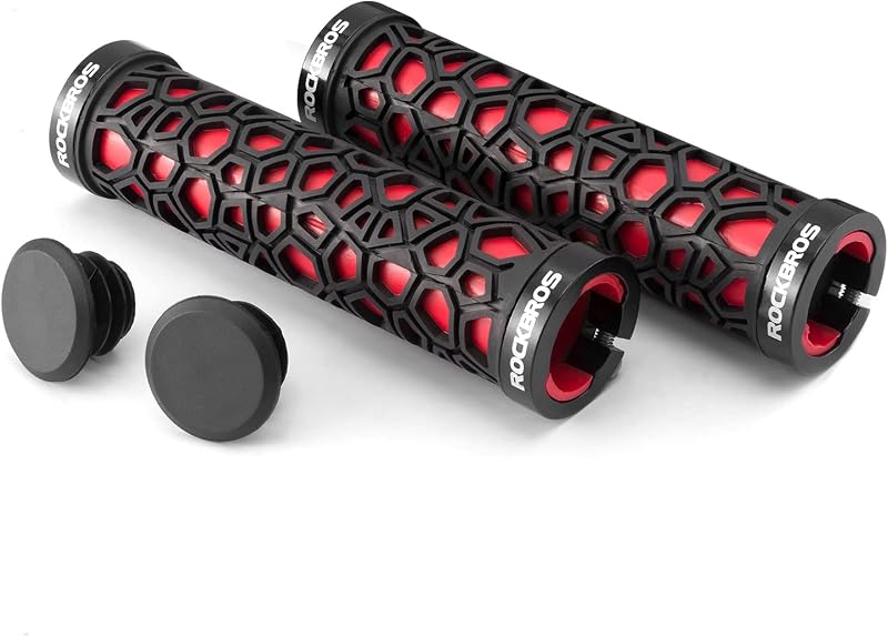 ROCKBROS Bicycle Handlebar Grips Aluminum Lock-on Anti-slip 4 Colors