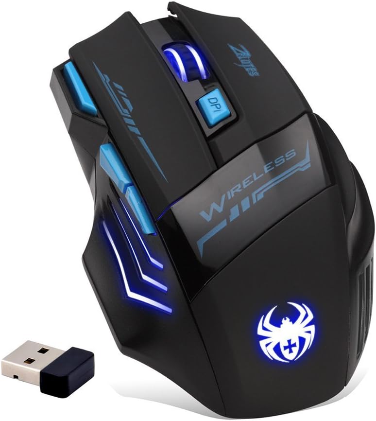 Ratón Inalámbrico, 2.4g Bluetooth 5.0 1600dpi Ratones