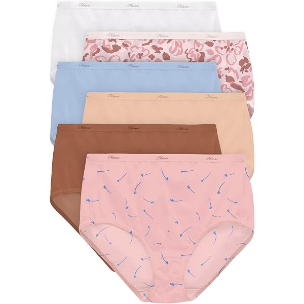 Lot De 6 Culottes Bikini Femme En Coton M&M - Taille S, Motifs étoiles, Neuves Avec étiquettes