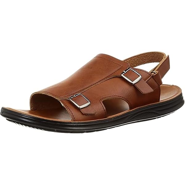 UGG Mens Capitola Cross Slide  Brown Leather Mens 1153076 size 12 Amazon.com | UGG Men main image 3
