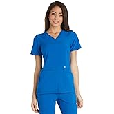 Cherokee Women's Medical Scrub Top Iflex V-Neck Knit Panel Top - CK605