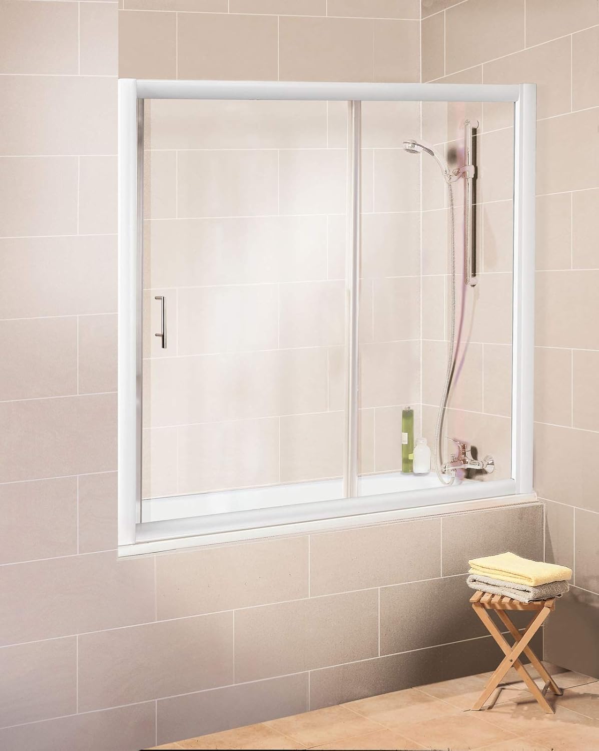 Paroi De Baignoire En Niche 2 Volets Profile Blanc 160x150 Cm Schulte Pare Baignoire Coulissant Verre Transparent Cabines Et Parois De Douche Installations Salles De Bain Paroi De Baignoire En Niche 2 Volets Profile Blanc 160x150 Cm Schulte Pare Baignoire Coulissant Verre Transparent Cabines Et Parois De Douche Installations Salles De Bain