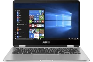 A SUS Vivobook Flip 2-in-1 14" FHD Touchscreen Laptop (Intel Celeron N4000, 4GB RAM, 64GB eMMC, Windows 10 S Mode) - J401MA-S