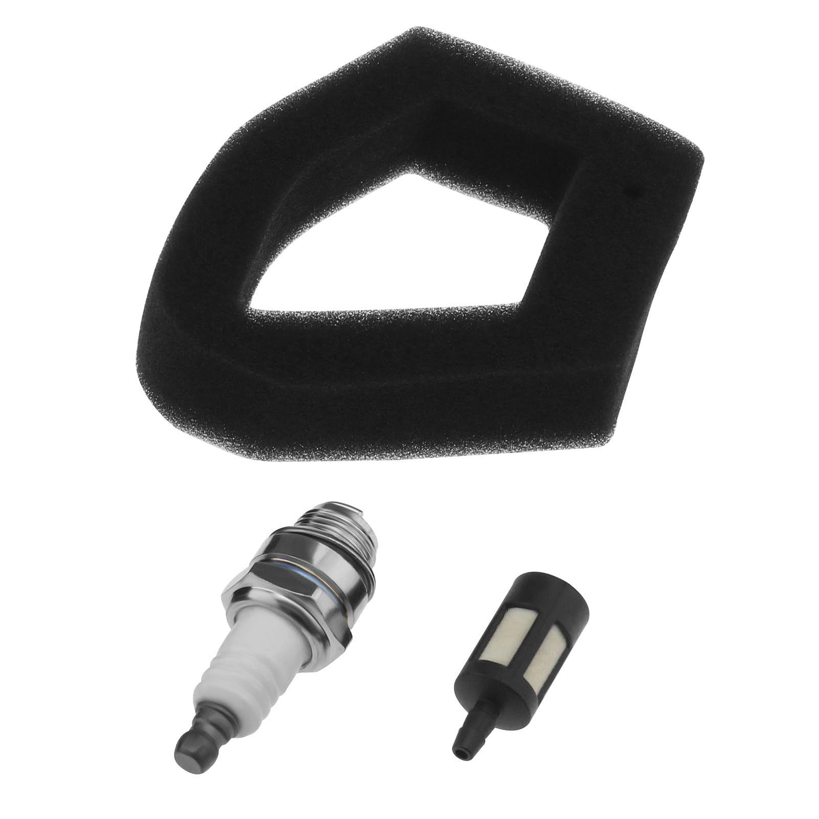 VGOL Set of 3 Air Filter CMR5H Spark Plug Filter Sponge Kit Compatible with Honda GX35 String Trimmer Engine Replacement Accessories