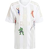 adidas Kids Boys Marvel Avengers Graphic Crew Neck Short Sleeve & Shorts Set Casual Tops Casual - Black, Blue