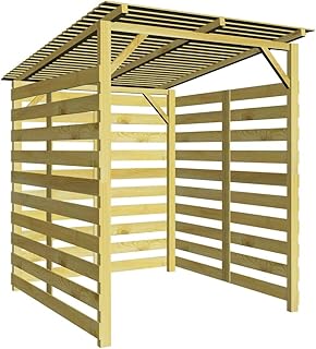 vidaXL Kiefer Imprägniert Unterstand Kaminholz Fahrrad Gerätehaus Schuppen