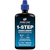 Finish Line 1-Step Cleaner &amp; Lubricant 4 fl oz | Cleans &amp; Lubricates - Fast &amp; Easy To Apply - Prevents Rust - Suitable For All Chains