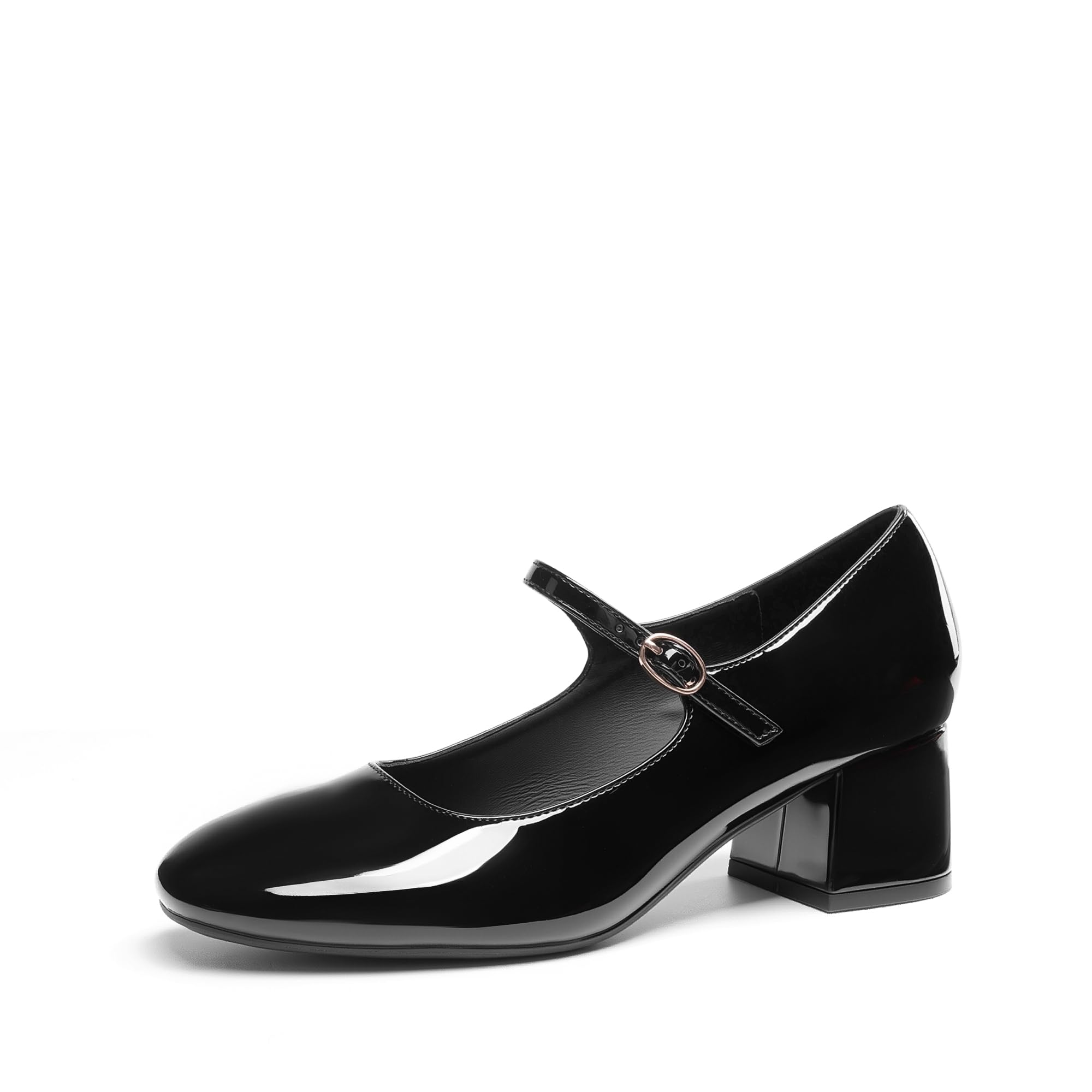 Photo 1 of DREAM PAIRS Women's Mary Jane Shoes Chunky Block Short Heels 2.17", Closed Round Toe Vintage Wedding Shoes, Comfort Dress Pump Shoes for Daily Life,Size 8,Black,DWUMPU2577