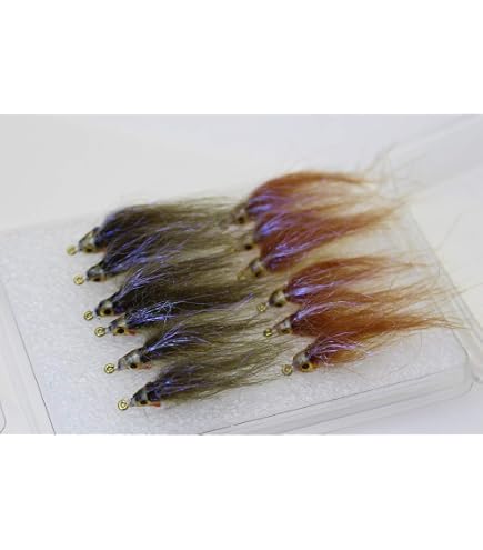 24 Mosche Da Pesca Assortite – Tube Flies Con Testa Conica Per Salmone E Trota
