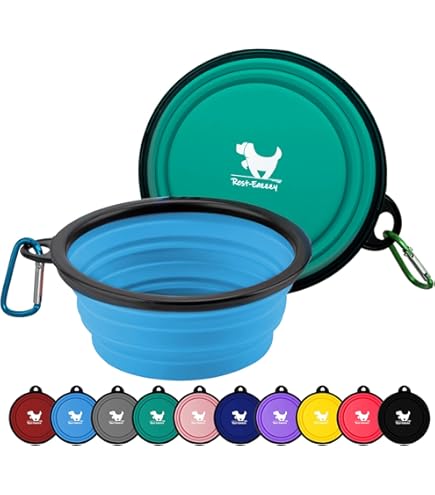 Collapsible Silicone Dog Feeding Bowls Collapsible Dog Water Bowl