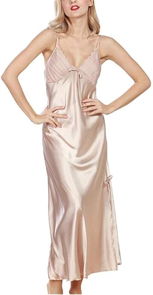 ladies long satin nightdress