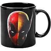 Bioworld Deadpool & Wolverine Best Bubs 16 Oz Black Heat-Reactive Ceramic Mug