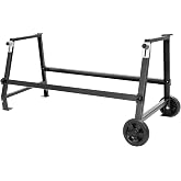 Gelacie Adjustable Brake Stand Fits All Series Brakes W/2 Wheels Steel | Powder Coated Black for Inside Trailer and Cube Van