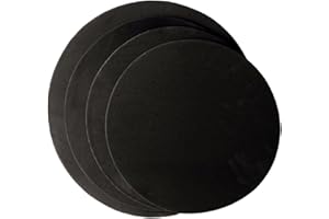 LIOOBO 4pcs Tenor Drum Practice Pads Drum Mute Pads for Volume Reduction Home Practice with Slip Design