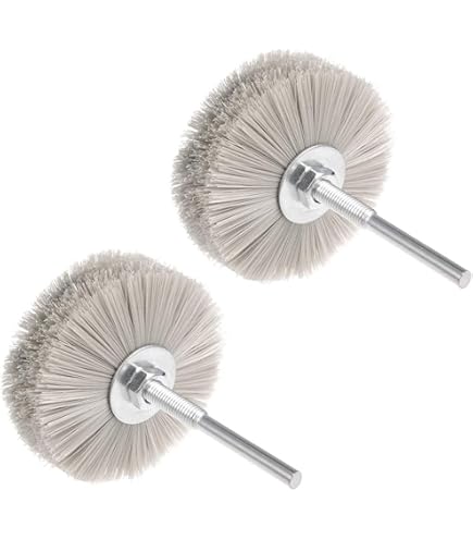 Brosse Abrasives Pour Bois #320 Grain Nylon Pour Meuleuse D'angle Et Perceuse ébavurage Dérouillage Ponçage Et Polissage (grain 80, M