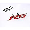 Yoaoo 1x OEM Grille Rs R S Emblem Badge 3D Logo Metal Compatible with Zl1 1LE Series Red