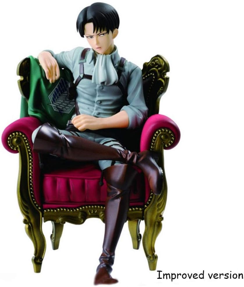 Shunsong shop Attack on Titan Figma Levi Ackerman Figure Sofa Sitting Posture Shingeki No Kyojin Figure