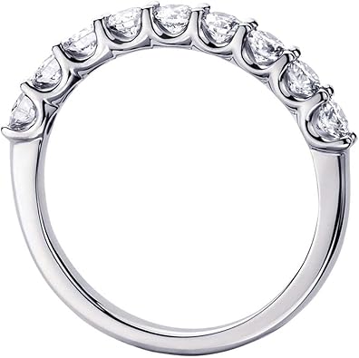 VIP Jewelry Art 0.75 CT TW U-Prong 9-Stone Diamond Wedding WB013VIP