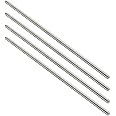 NIDAYE Stainless Steel Fully Threaded Rod, 1/4" -20 Thread Size, 12" Length, Right Hand Threads, 4 Pieces