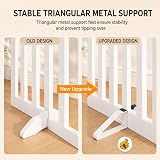 Yaheetech Wooden Dog Gate Indoor 3 Panels 61 cm H 152 cm L White view 7