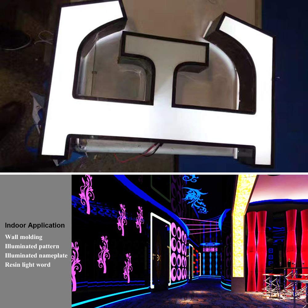 FICBOX 12V 60 LEDs Car Interior Light Kits LED Ceiling Lights Kit Waterproof Dome Lamp for Van Truck Caravan (20 Modules, White)